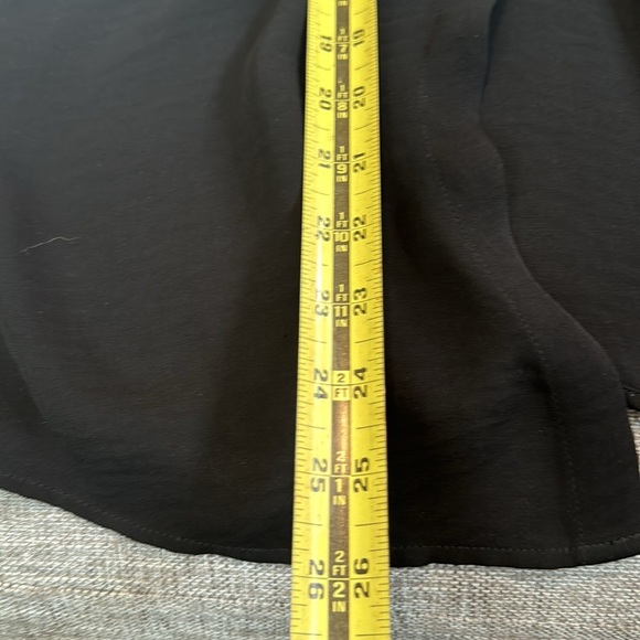 Scotch & Soda Silk Soiree Black Button Down Blouse - Picture 8 of 12